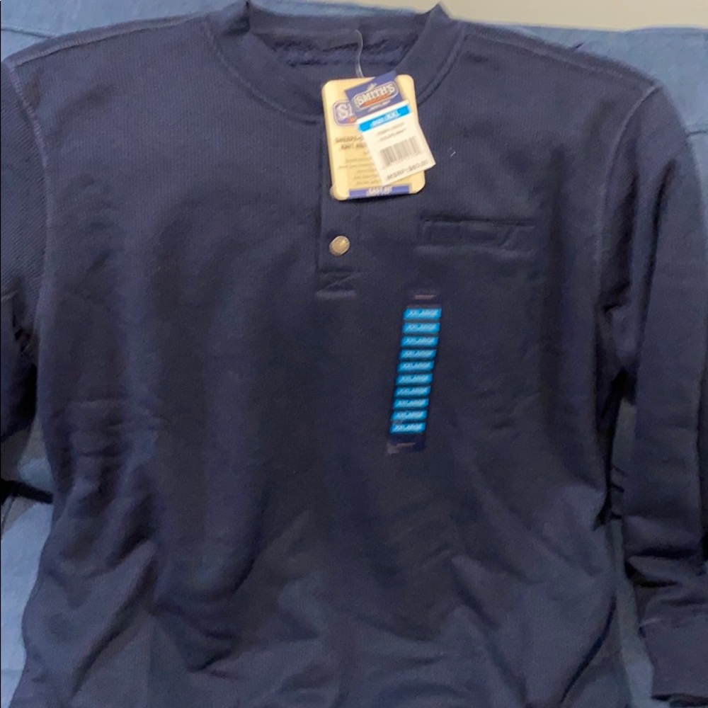 Smiths Sherpa lined thermal knit Henley